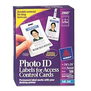 avery photo id labels for access control cards|Labels for Access Control Cards, 2 x 3.